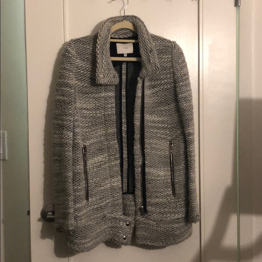 IRO ajuma light wool jacket heather grey